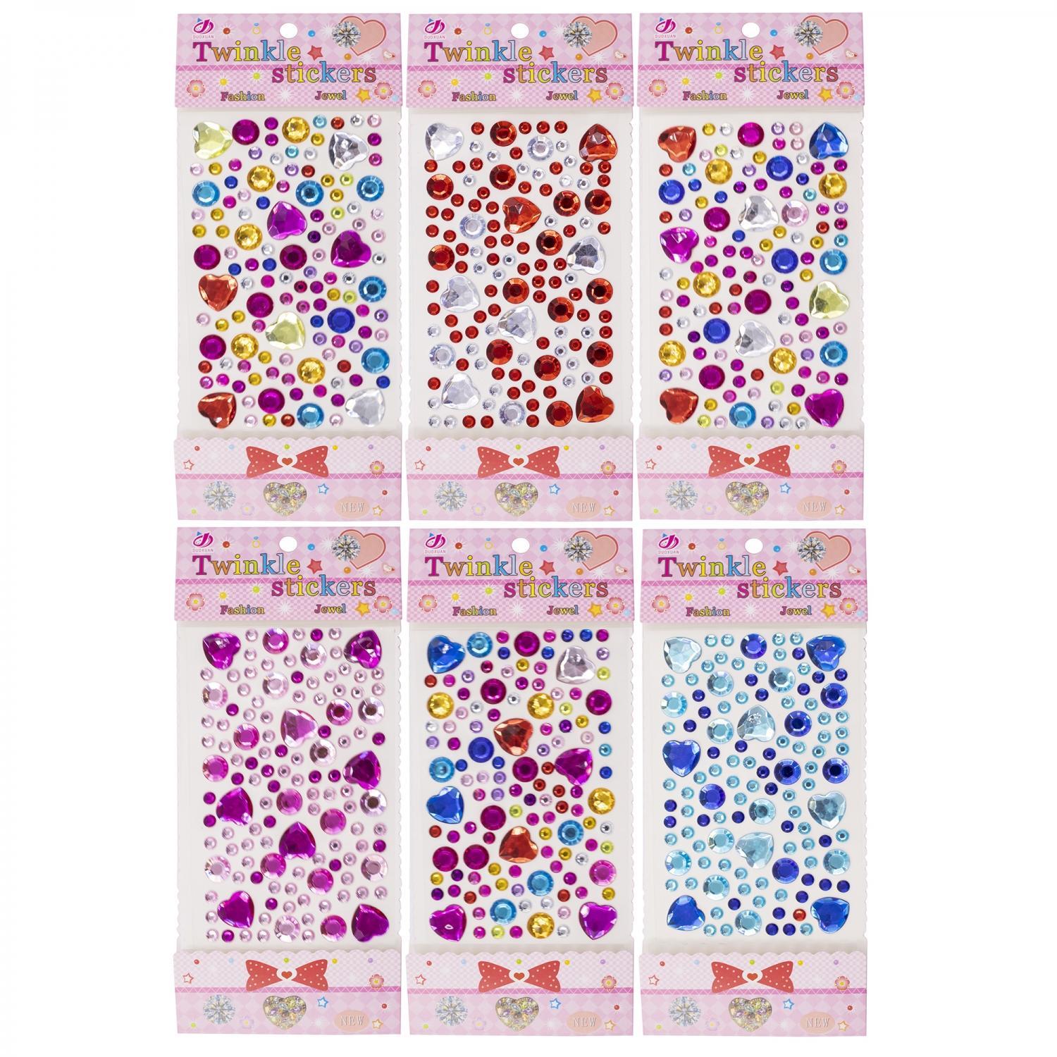 Стразы Twinkle , Say it in crystal , 8х18 см , дизайн ассорти, СХМ